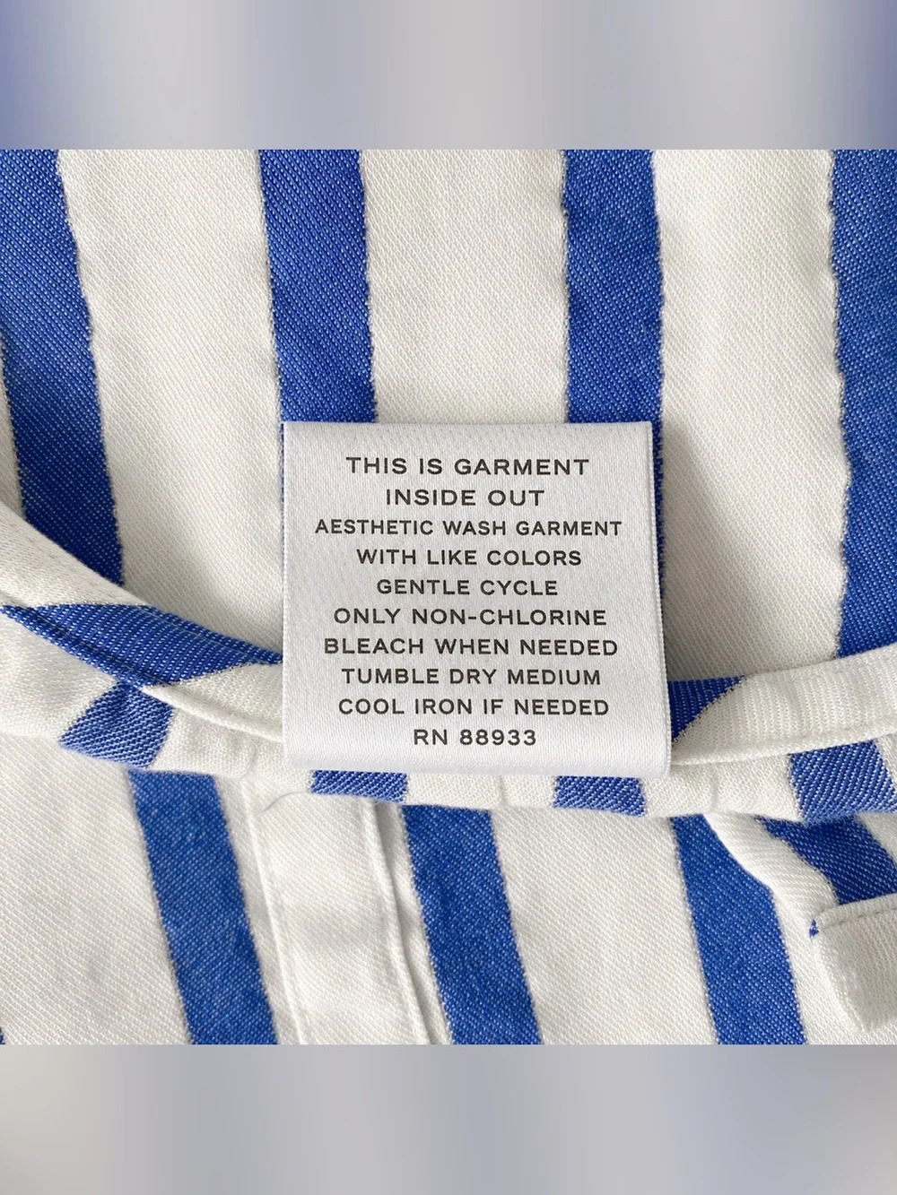 Women's Pajamas Blue & White Striped Set XL - Picture 10 of 10